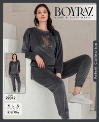 Пижама батал с длинным рукавом теплая велюровая ТМ. Boyraz art.22012 22012 фото