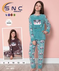 Пижама детская теплая флис и махра | ТМ. SNC art 20205 | ростовка - 5шт 20205 фото
