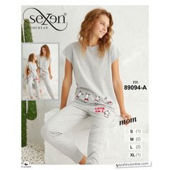Женская пижама штаны и футболка TM. Sexen art. 89094-A 89094-A фото