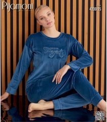 Пижама с длинным рукавом теплая велюровая ТМ. Pijamoni art.4200-55 4200-55 фото