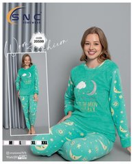 Пижама женская теплая флис и махра ТМ. SNC art 20599 20599 фото