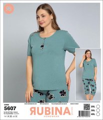 Женская пижама батал бриджи и футболка Rubina Secret art.5607 5607 фото