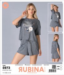 Жіноча піжама шортики та футболка від TM. Rubina Secret art.5973 5973 фото