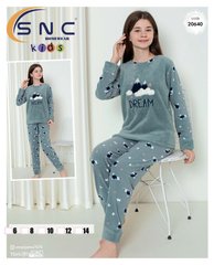 Пижама детская теплая флис и махра | ТМ. SNC art 20640 20238 фото