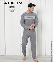 Мужская пижама теплая плотный интерлок TM. Falkom art. 7053 7053 фото