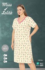 Женская сорочка из хлопока большого размера. Турция TM Miss Lolita art. 508-b 508-b фото