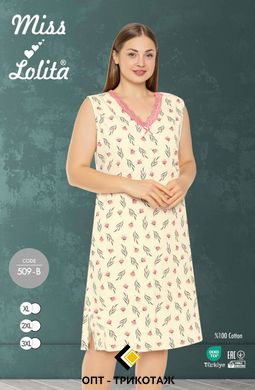 Жіноча сорочка з бавовни великого розміру. Туреччина TM Miss Lolita art. 509-b 509-b фото