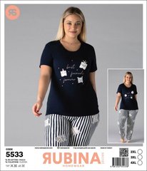 Женская пижама батал футболка и штаны TM Rubina art. 5533 5533 фото
