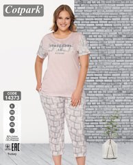 Женская пижама бриджи и футболка больших размеров Cotpark art.14373 14373 фото