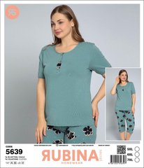 Женская пижама супер батал бриджи и футболка Rubina Secret art.5639 5639 фото