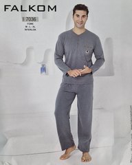 Мужская пижама теплая плотный интерлок TM. Falkom art. 7036-1 7036-1 фото