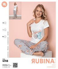 Жіноча піжама штани та футболка Rubina Secret Туреччина art. 4118 4118 фото