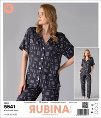 Жіноча піжама штани та футболка Rubina Secret art 5541 5541 фото