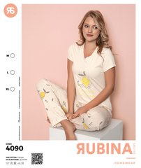 Жіноча піжама штани та футболка Rubina Secret art. 4090 4090 фото
