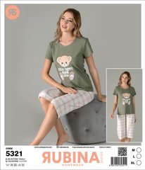 Жіноча піжама з бриджами Rubina Secret Туреччина art. 5321 5321 фото