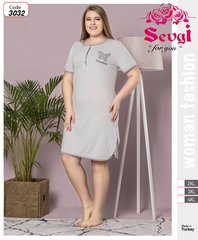 Женская сорочка из хлопока большого размера. Турция TM Sevgi art. 3032s 3032s фото