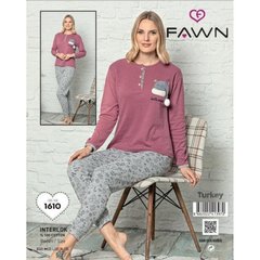 Женские пижамы интерлок тм Fawn, цвета разные как на дополнительных фото 1610 фото