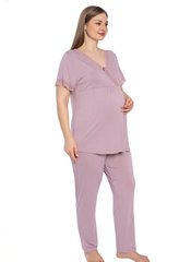 Комплект для беременных батал футболка и штаны из вискозы Cotpark art. 14477-B | цвет Темная-Пудра 14477-B фото