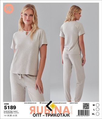 Жіноча піжама штани та футболка Rubina Secret art 5189 5189 фото