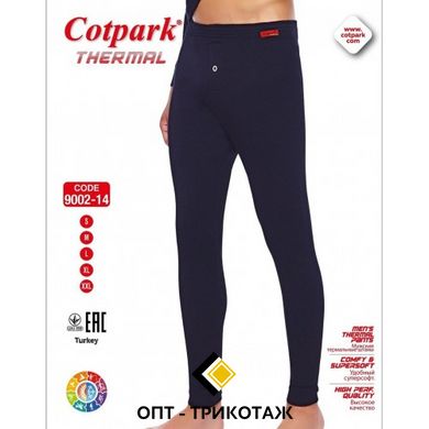 Мужские термо - штаны синего цвета от TM Cotpark 9002-14 фото