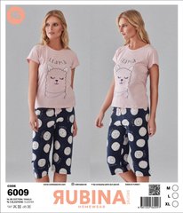 Жіноча піжама з бриджами Rubina Secret Туреччина art. 6009 6009 фото
