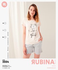 Жіноча піжама шортики та футболка від TM. Rubina Secret art.3554 3554 фото