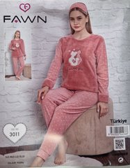 Пижама теплая флис и махра | ТМ. FAWN art.3011 | Ростовка - 4шт 3011 фото