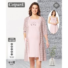 Комплект халат и ночная рубашка для беременных Cotpark art. 16155 16155 фото