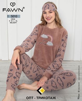 Пижама теплая флис и махра ТМ. FAWN art.5010 F5010 фото