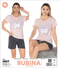 Женская пижама шортики и футболка от TM. Rubina Secret art.4857 4961 фото