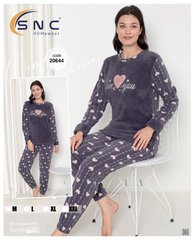 Пижама женская теплая флис и махра ТМ. SNC art 20644 20644-1 фото