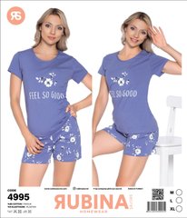 Жіноча піжама шортики та футболка від TM. Rubina Secret art.4995 4995 фото