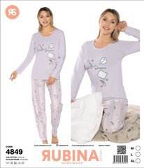Женская пижама штаны и футболка длинный рукав Rubina Secret art. 4849 4849 фото