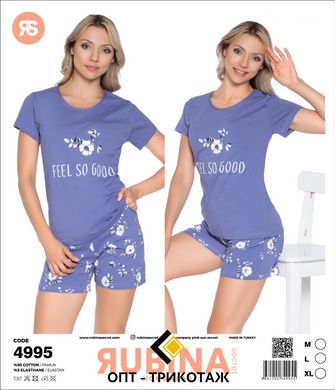 Жіноча піжама шортики та футболка від TM. Rubina Secret art.4995 4995 фото