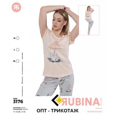 Жіноча піжама штани та футболка Rubina Secret Туреччина art. 3176 3176 фото