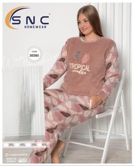 Пижама батал теплая флис и махра | ТМ. SNC art 20285 | ростовка - 4шт 20285 фото