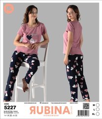 Жіноча піжама штани та футболка Rubina Secret art 5227 5227 фото