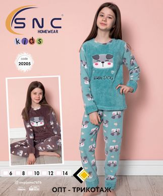 Пижама детская теплая флис и махра | ТМ. SNC art 20205 | ростовка - 5шт 20205 фото