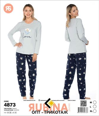 Женская пижама штаны и футболка длинный рукав Rubina Secret art. 4873 4873 фото