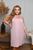 Жіноча нічна сорочка колір пудра великого розміру із віскози Сotpark art 10611 10611 фото