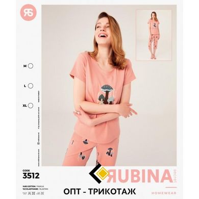 Жіноча піжама з бриджами Rubina Secret Туреччина art. 3512 3512 фото