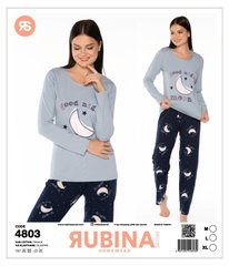 Женская пижама штаны и футболка длинный рукав Rubina Secret art. 4803 4803 фото