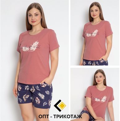 Женская пижама батал шорты и футболка Rubina Secret Турция art.4410 4410 фото