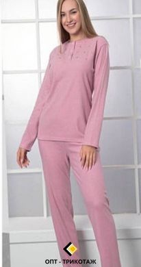 Женская пижама интерлок однотонная | TM. SNC art 20267-1 | ростовка - 4шт 20267-1 фото