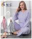 Женская пижама интерлок однотонная | TM. SNC art 20267-1 | ростовка - 4шт 20267-1 фото 2