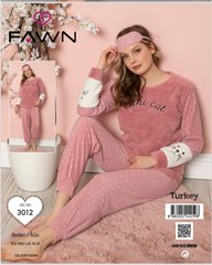 Пижама теплая флис и махра | ТМ. FAWN art.3012 | Ростовка - 4шт 3012 фото
