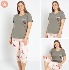 Жіноча піжама батал бриджі та футболка Rubina Secret art.4516 4516 фото