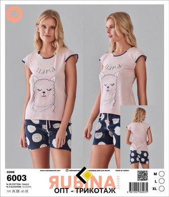 Жіноча піжама шортики та футболка від TM. Rubina Secret art.6003 6003 фото