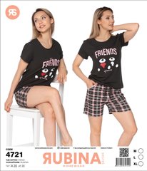 Пижама женская с шортами и футболка Rubina Secret art.4721 4721 фото