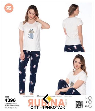 Женская пижама штаны и футболка Rubina Secret Турция art. 4396 4396 фото